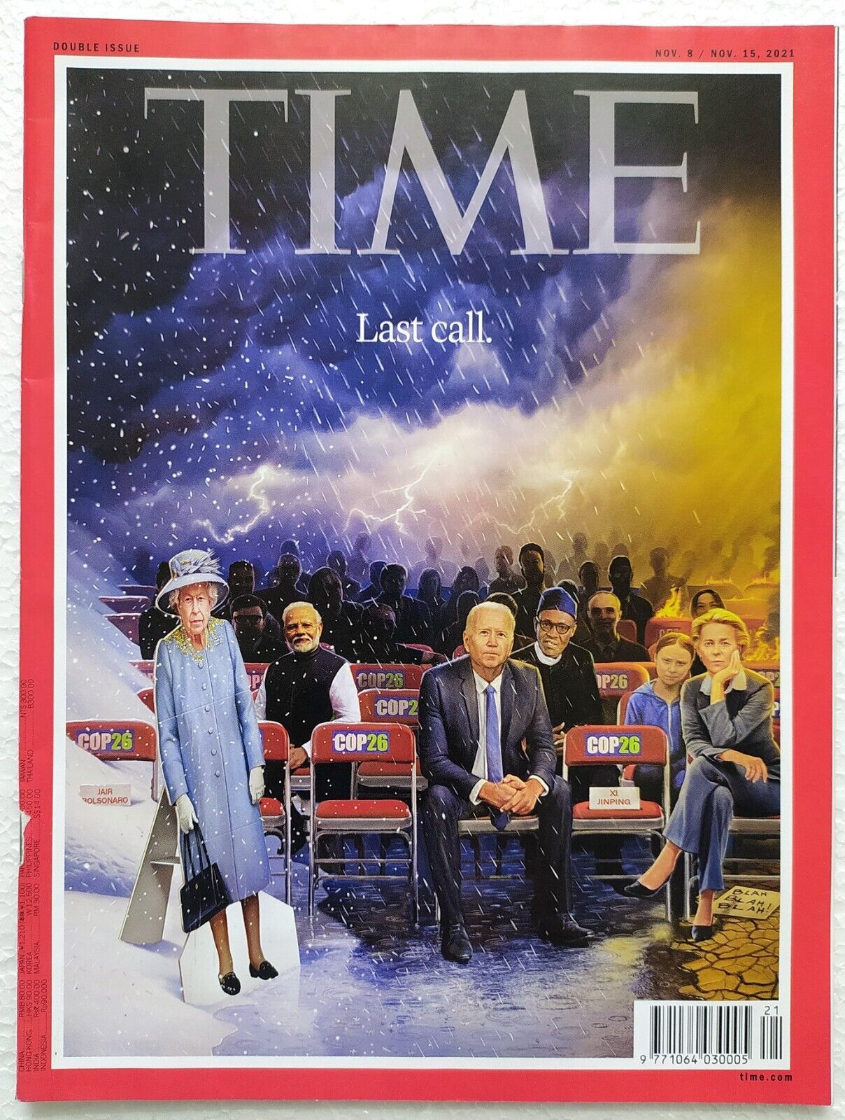 Time Nov 2021 H. Rap Brown John Kerry Sylvia Earle Climate is everything - $14.99