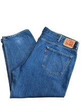Levi 550 Jeans Mens 48x27 Levis Medium Blue Loose Pants Zip Straight Leg - $24.63