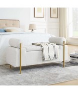 Linen Storage Bench with Arms - White - $261.44 CAD