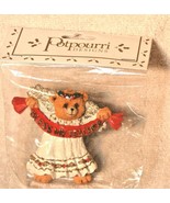 NEW SEALED POTPOURRI DESIGNS TEDDY BEAR ANGEL BLESS MY TEACHER MAGNET CH... - $2.50