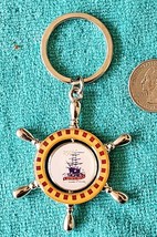 Boston Tea Party - &quot;250th Anniversary&quot; - Logo - &quot;Spinning&quot; Keychain - New &amp; Rare - £4.70 GBP