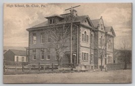 St Clair PA High School Pennsylvania Postcard V30 - $9.95