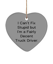 Gag Truck Driver , I Can&#39;t Fix Stupid but I&#39;m a Fairly Decent Truck Driver., Nic - £13.45 GBP