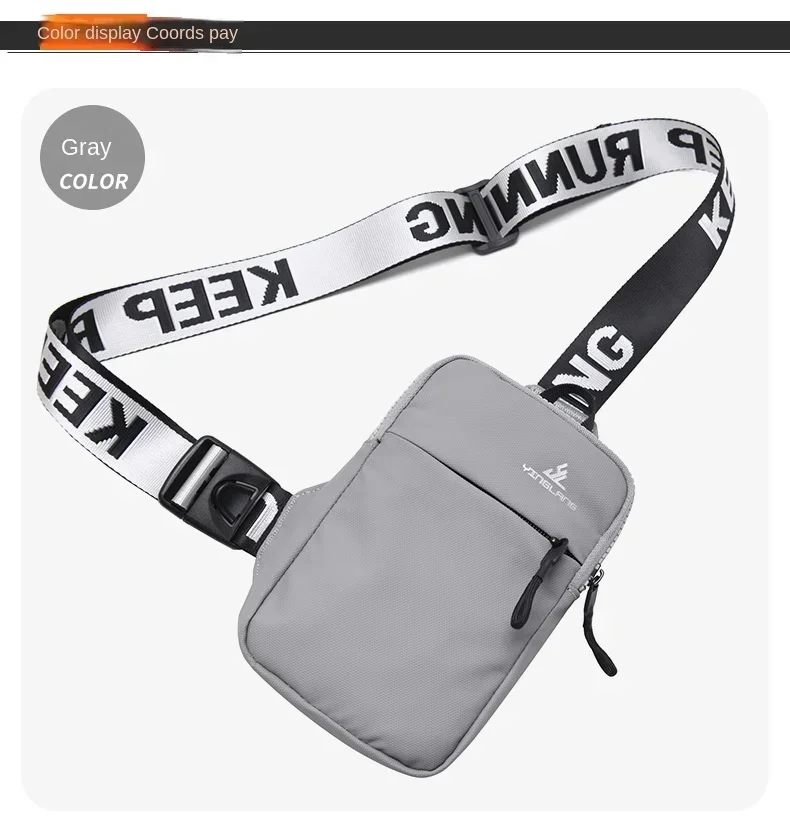 L chest bag women mobile phone bag outdoor sports bag for men mini fashion shoulder bag thumb200