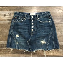 We the Free Size 28 Waist Denim Blue Jean Skirt - $12.17