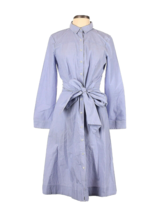 NWT J.Crew Tie Waist Shirt Dress in Peri End-on-End Cotton Button Down D... - £38.66 GBP