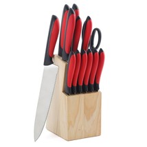 MegaChef 14 Piece Cutlery Set in Red - £52.52 GBP