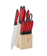 MegaChef 14 Piece Cutlery Set in Red - $91.73 CAD