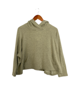 SCOTCH &amp; SODA Womens Sweatshirt Green Cropped Hoodie Long Sleeve Size M - $18.23