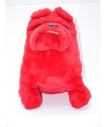 Red Bulldog Plush Stuffed Dog Toy 12&quot; - £7.85 GBP