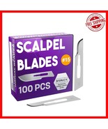 100 Pack Sterile Carbon Steel Scalpel Blades for Dermaplaning &amp; Professi... - $532.12 MXN