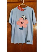 Peanuts Snoopy lying on pink flower T shirt Men&#39;s XL Retail $44 - READ !... - £22.56 GBP