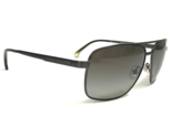 Brooks Brothers Sunglasses BB4014-S 1631/8E Gray Aviators with Brown Lenses - $74.58