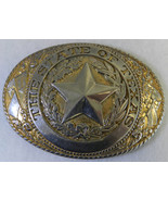 Tony Lama Collection State Series 24KGP Gold The State of Texas Belt Buckle - $39.59