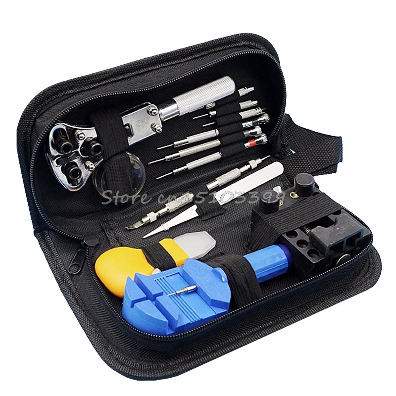 Black Multi-functional Canvas Watch Repair Portable Tool Bag Zipper Stor... - £46.33 GBP