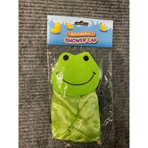 New Bathtime Fun Green Frog Shower Cap OS Kids - £7.00 GBP