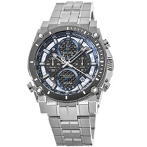 Bulova Men&#39;s Precisionist Black Dial Watch - 98B316 - £462.62 GBP