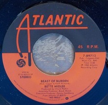 Bette Midler 45 Beast Of Burden / Come Back Jimmy Dean A6 - £3.11 GBP
