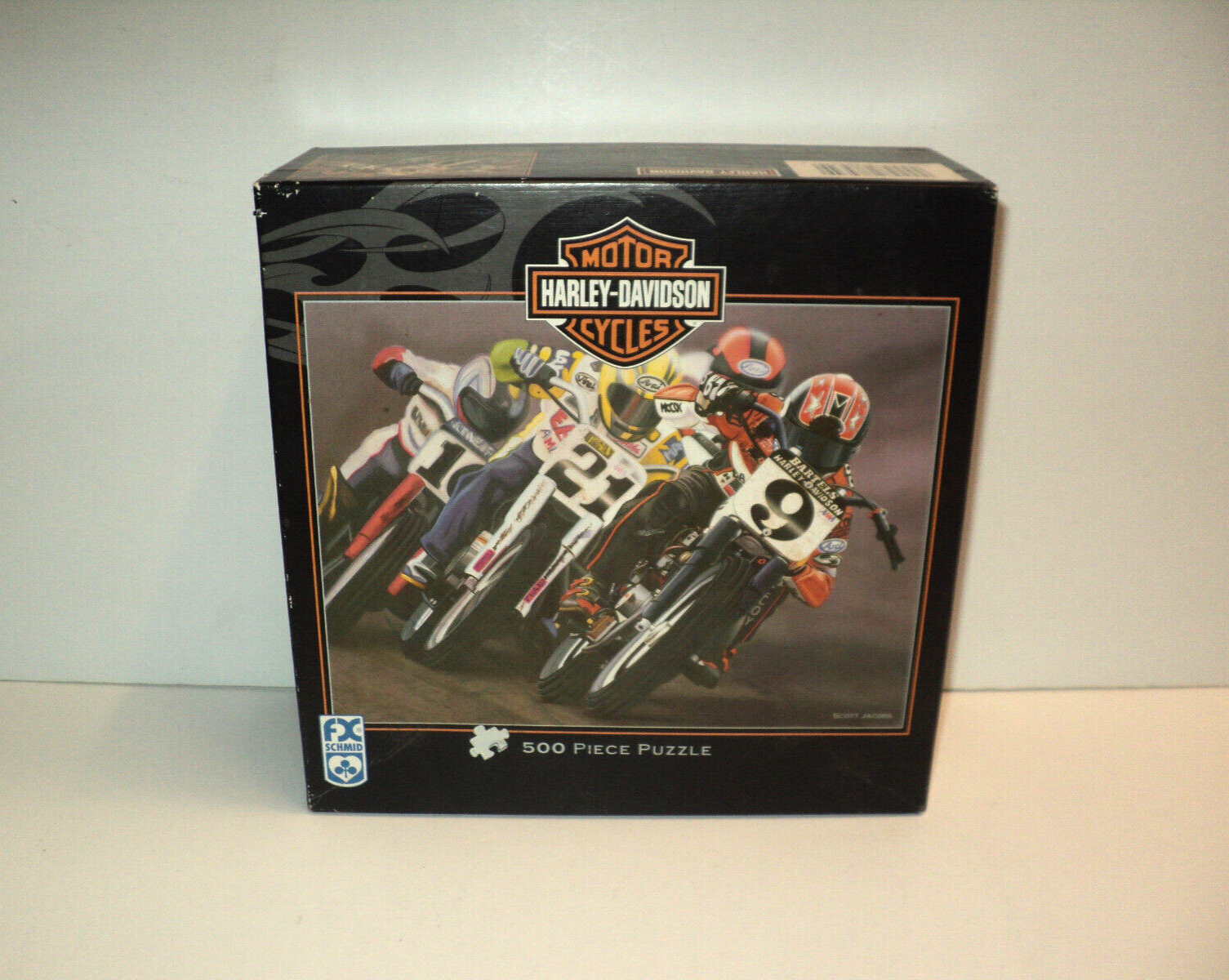 Harley-Davidson Puzzle 500 Pieces No Looking Back Scott Jacobs Schmid 2003 Used - $22.26
