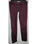 EXCELLENT GIRLS abercrombie KIDS BURGUNDY SKINNY JEANS  SIZE 16 slim - $445.00 MXN