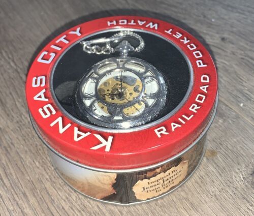 Kansas City Railroad Pocket Watch Antique Style with Inspired By Jesse J... - $11.44