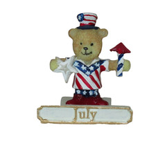 Avon Perpetual Monthly Calendar Teddy Bear Days July Replacement Item 2002 Rare - $9.90