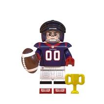 Football Player Texans Super Bowl NFL Rugby Players Minifigures Bricks Toys - $3.49