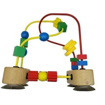 Melissa &amp; Doug First Bead Maze Wooden Educational Toy Suction Cup Tabletop Motor - £14.06 GBP