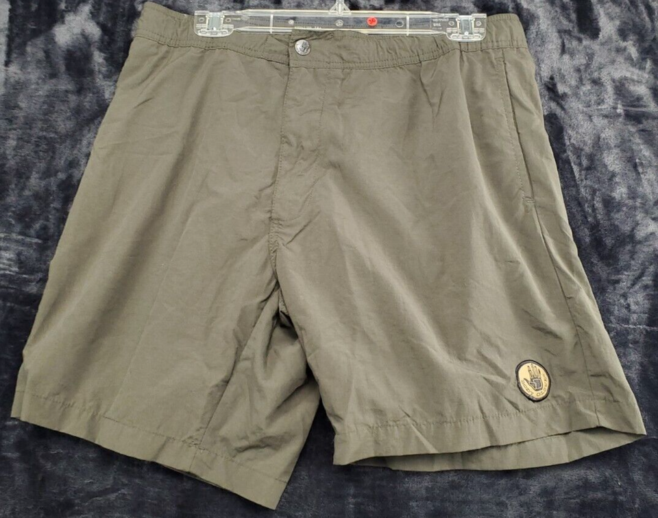 Primary image for Body Glove Shorts Mens Size 34 Green 100% Nylon Slash Pockets Elastic Waist EUC