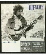 Bob Dylan - JUF News - November, 2016 &quot;Nice Jewish Boy Wins Nobel Prize&quot; - $223.69 MXN