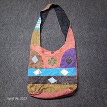 Happy Colors Hobo Hippie Boho Bag Colorful Purse Embroidered - $17.38