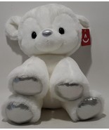 Aurora Large White Holiday 9.5&quot; Dashing Reindeer Festive Stuffed Animal - $474.55 MXN