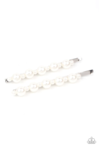 Paparazzi Out a Pin In It White Hair Clip - New - $4.50