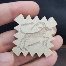 Pakistán Antiguo animal de piedra suave ciervo y lobo sello sello raro... - $78.42