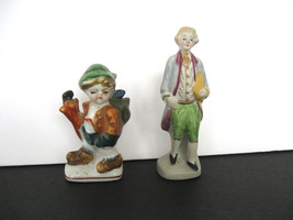 Two (2) Vintage Occupied Japan Miniature Figurines, Little Boy and Colonial Man  - £11.89 GBP