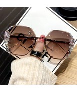 Elegant Tinted Crystal Sunglasses - £13.29 GBP