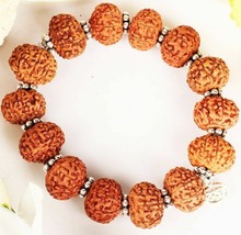 8 Mukhi Rudraksha Bracelet / Ganesha Bracelet - Java Beads - £222.68 GBP