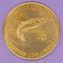 1972 Campbell River British Columbia Trade Token Salmon Home of the Tyee SCARCE - £119.27 GBP