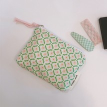 Small Flower Cosmetic Bag Cotton Mini Fabric Women Travel Make Up Toiletry Bag K - £18.02 GBP