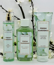 Bath and Body Works Fresh Gardenia Trio Set Fine Mist, Shower Gel, Body Cream  - £30.73 GBP