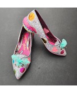 Irregular Choice Shoes 39 Custard Filled Donut Heel Size 8 US Sparkle Gl... - £179.10 GBP