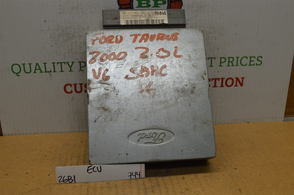 2000 Ford Taurus 3.0L OHV Engine Control Unit ECU YF1F12A650BE Module 74... - $14.69