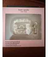 Kate Spade White Floral Apple AirPods 3rd Generation Protective Case New In Box - $14.99
