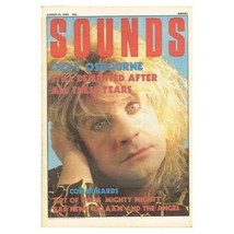 Sounds Magazine August 16 1986  npbox157  Ozzy Osbourne  Communards  Art of Nois - £7.75 GBP