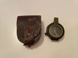 Vintage 1918 WW1 Compass Engineer Corps With Original Leather Case War C... - $49.24