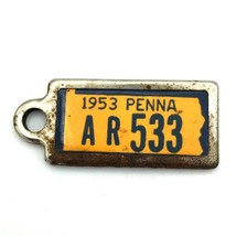 DAV 1953 PENNSYLVANIA keychain license plate tag Disabled American Veterans - $10.00