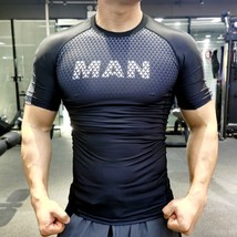Hombres Camiseta Compresión Homme Running Sudaderas Hombre Sporting Skin... - £20.99 GBP