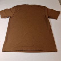 Carhartt Loose Fit K87-M Men’s Brown Cotton T-Shirt Pocket Short Sleeve Size M image 2