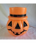 Rare Vintage Plastic Halloween Sad/Happy Face Blow Mold Pumpkin Jack O&#39; ... - $2,827.17 MXN