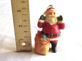 Christmas Tree Ornament Santa Claus Toy Bag Toybag Plastic/Resin Shoutin... - $9.43